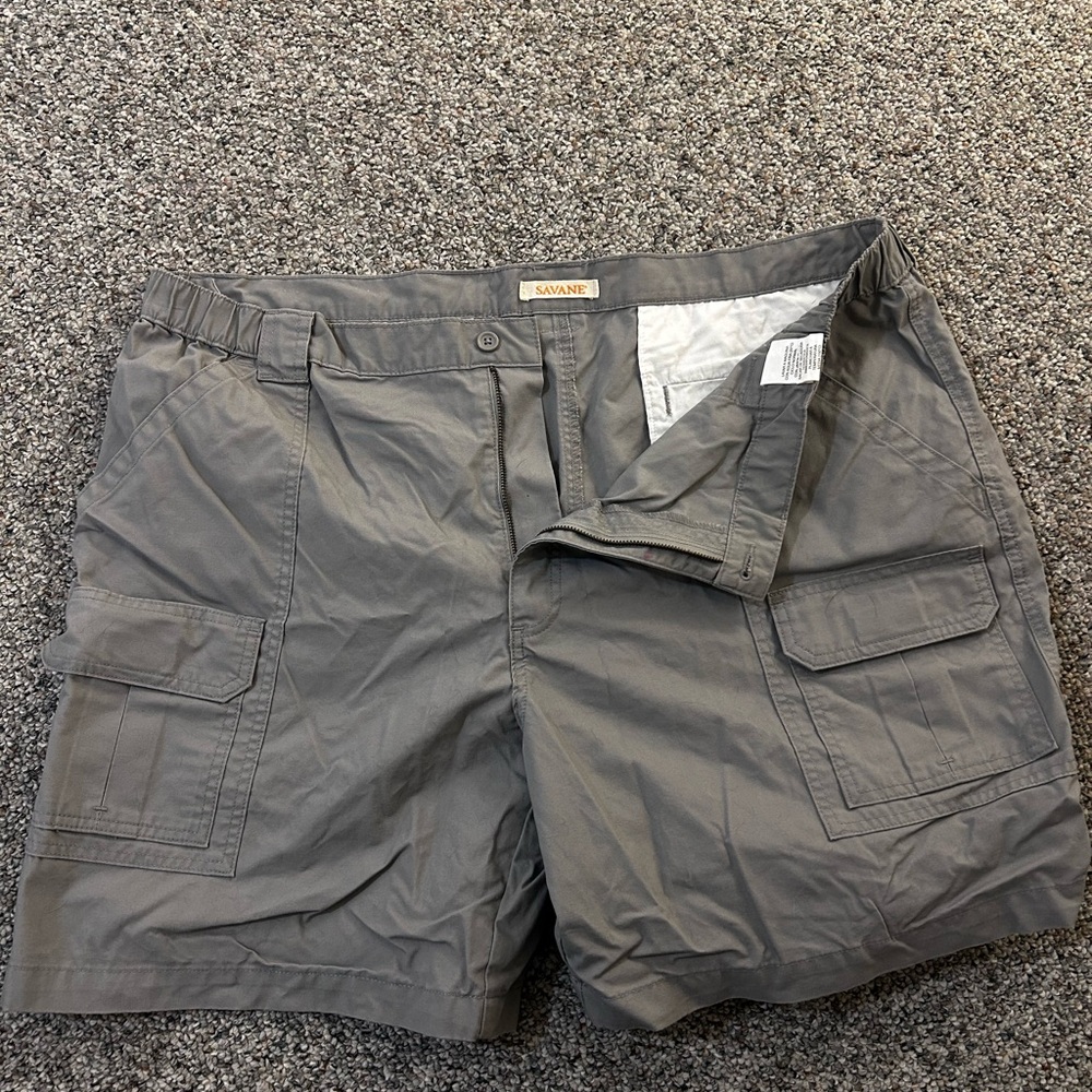 Savane Charcoal Cargo Shorts